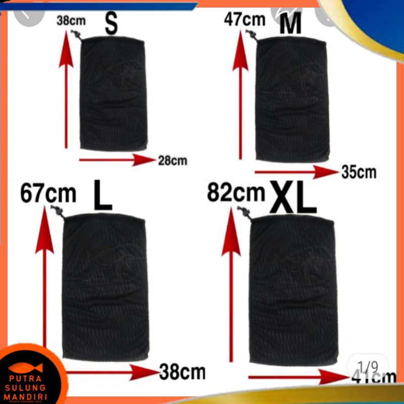 Koja korang ikan bahan kain jala siap pakai lumut anak ikan, ikan babon kuat tahan lama