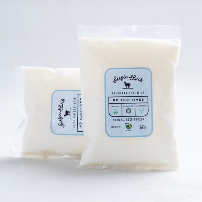 

Fresh Raw Goat Milk - Eco Pack 200 ml Bundle