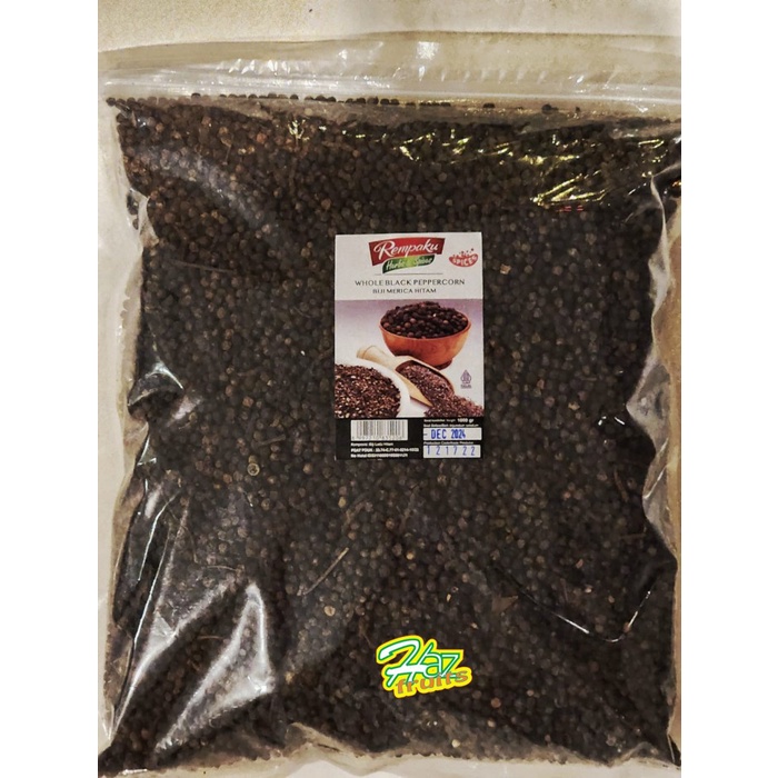 

Rempaku Whole Black Peppercorn/Lada Hitam Biji Utuh 1 Kg