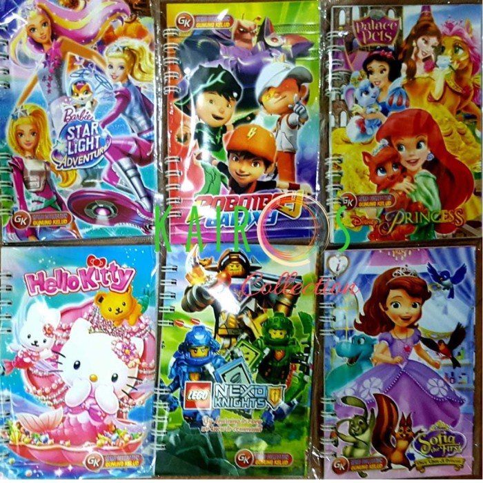 Buku Spiral Karakter Lucu Anak Princess