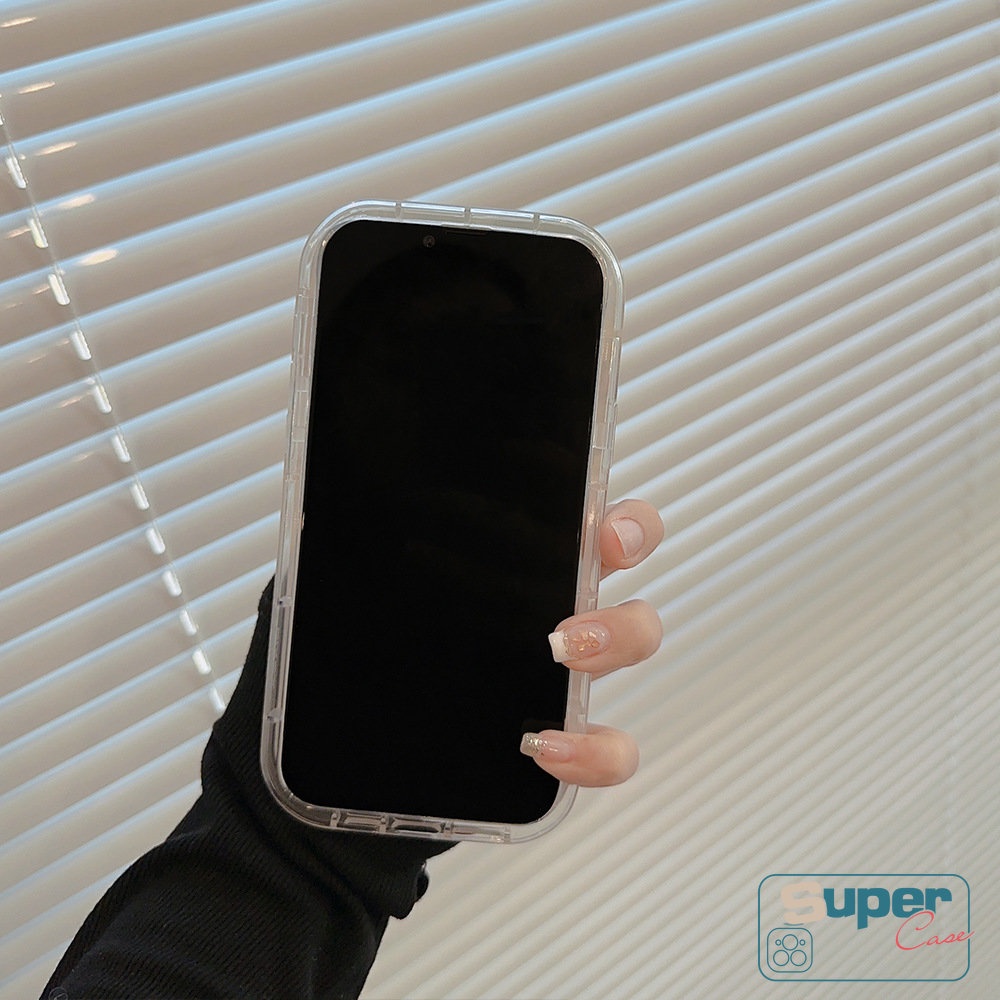 Shockproof Airbag Case Kompatibel Untuk IPhone 7Plus 8Plus X XR 11 13 12 14 Pro Max 6 6s 8 7 Plus XS Max SE 2020 Ins Kue Panas Cookie Kartun Kelinci Yang Indah Lembut TPU Phone Cover