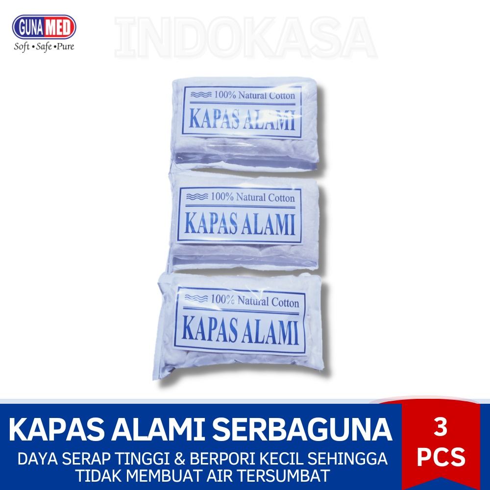 Kapas Alami Zernii / Kapas Filter Air/ Water Purifier ( PAKET 3pcs )