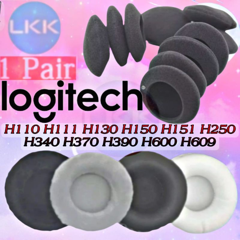 Bantalan Earpad Busa Headset Foam Logitech H110 H111 H150 H151 H340 H370 H390 H600 H609  H 110 111 1