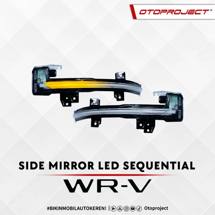 OTOPROJECT Side Mirror Led With Squential Sein Spion All New WRV 2022