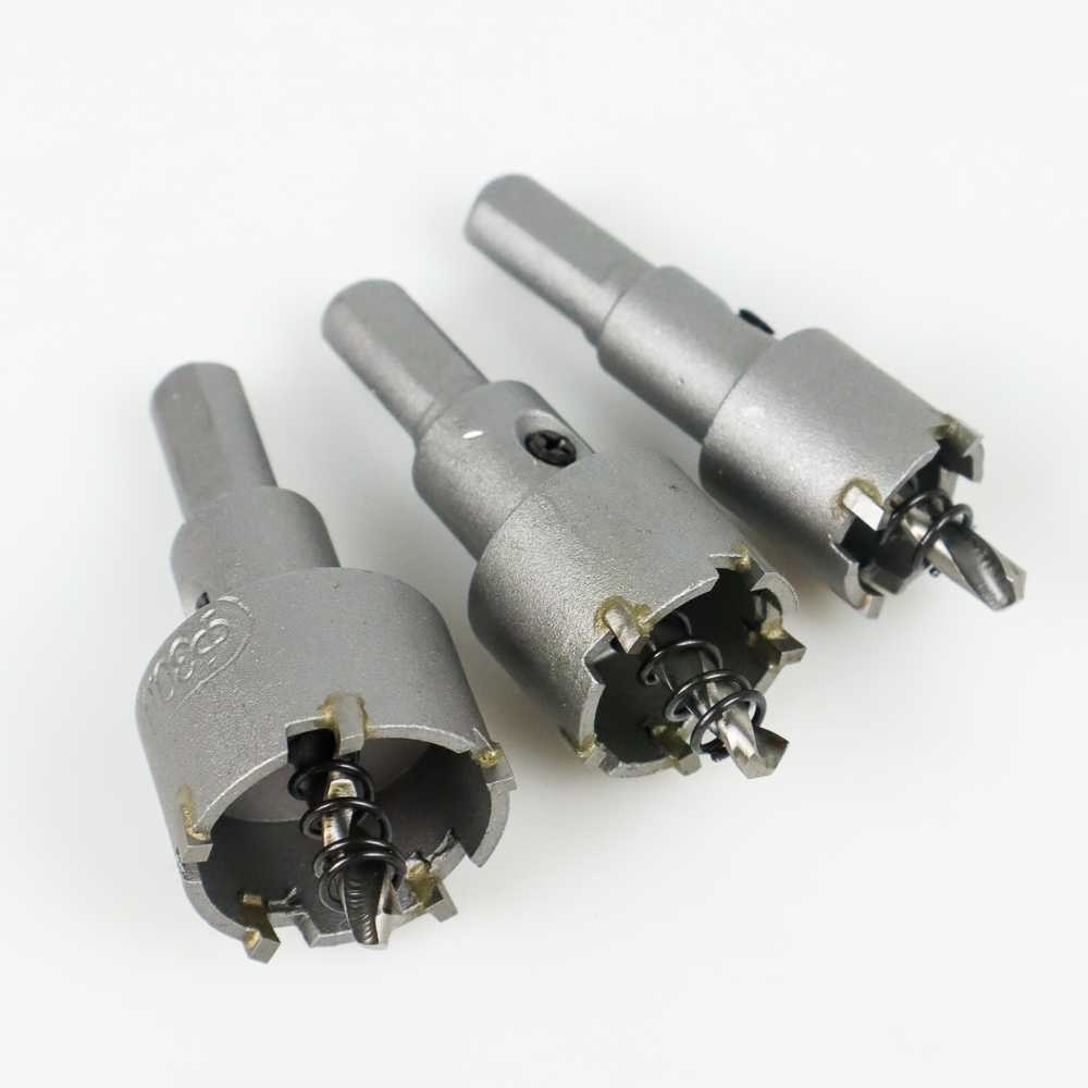 Mata Bor Carbide Tip Wood Metal Hole Cut 3 PCS Pelubang Besi Kuningan Kayu Plastik Material Besi Carbide Berkualitas