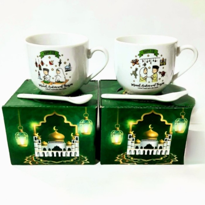 

mug hampers gelas souvenir parcel parsel lebaran gelas idul fitri