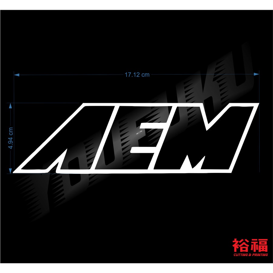 Cutting Sticker AEM perfomance