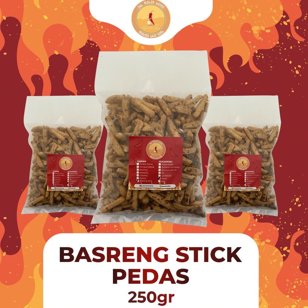 

N91 Basreng Stick daun jeruk / BASRENG VIRALl 250gr PRODUCT TERLARIS ₵
