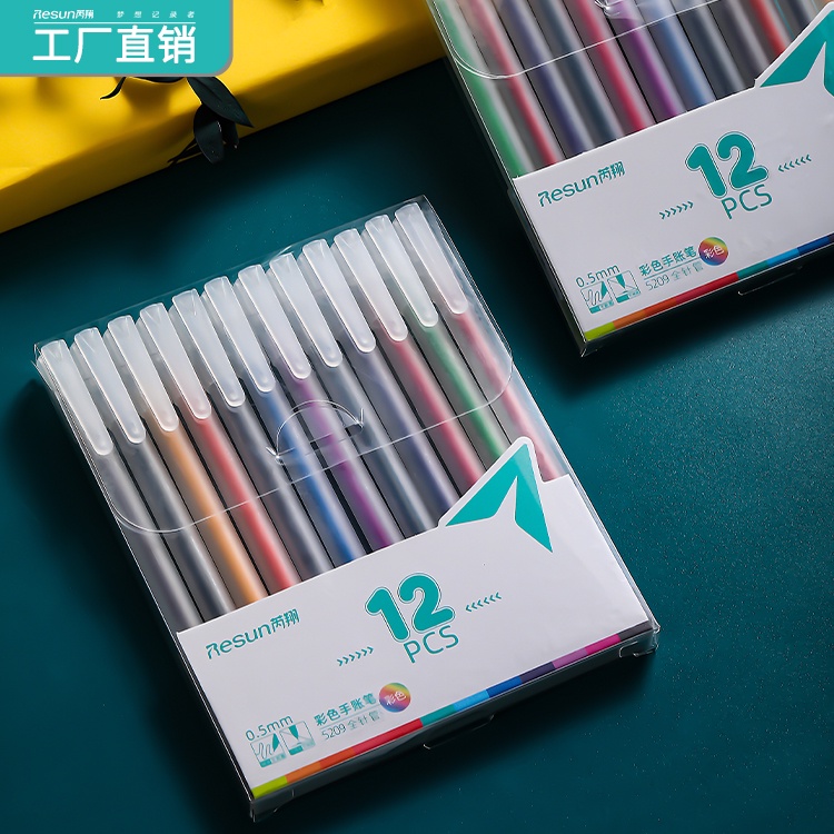 HAPPY TIME RH5209 PULPEN TINTA WARNA WARNI 1 PACK ISI 12 PCS UJUNG LANCIP ADA 12 WARNA PERLENGKAPAN SEKOLAH