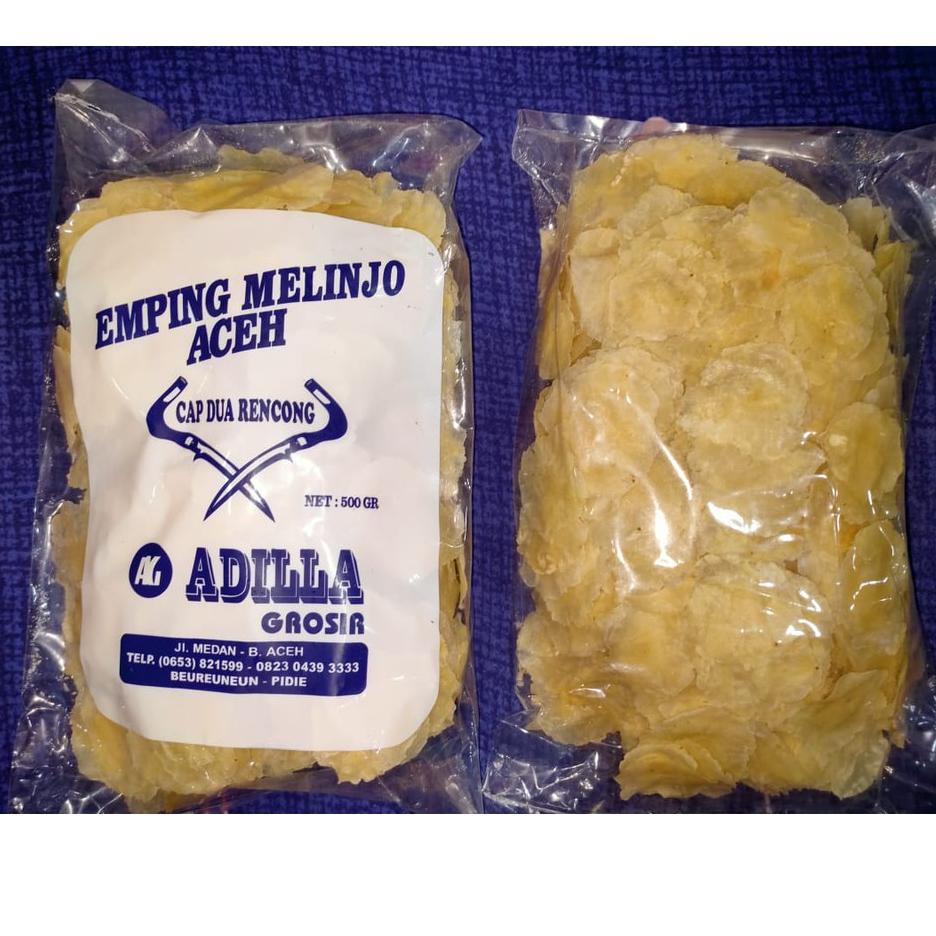 

♜ Emping Aceh Kualitas Super Emping Grade A Super Tipis Melinjo Aceh 500 gr gram gurih renyah ✼