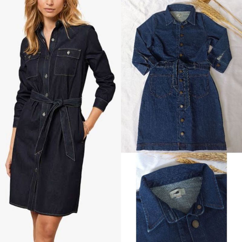 DRESS DENIM WANITA  AN_TAYLOR