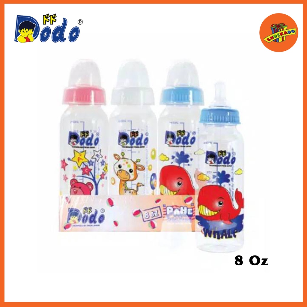 DODO Botol Susu Pahe Eko 2oz 4oz 8oz 9oz - Botol Susu Bayi Makassar