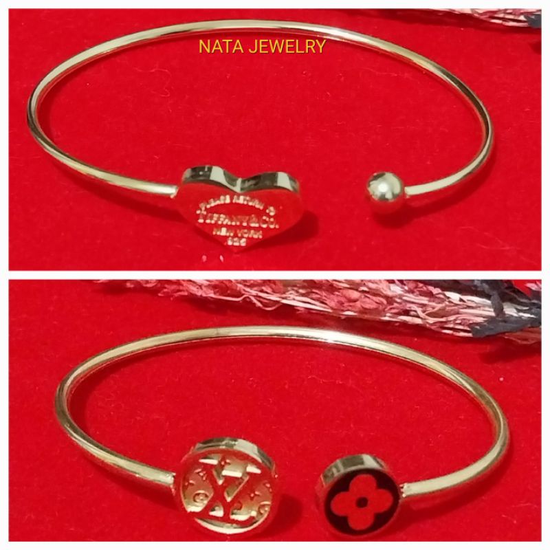 Gelang Wanita, Gelang Titanium Stainless Stell, Terbaru Tidak berkarat