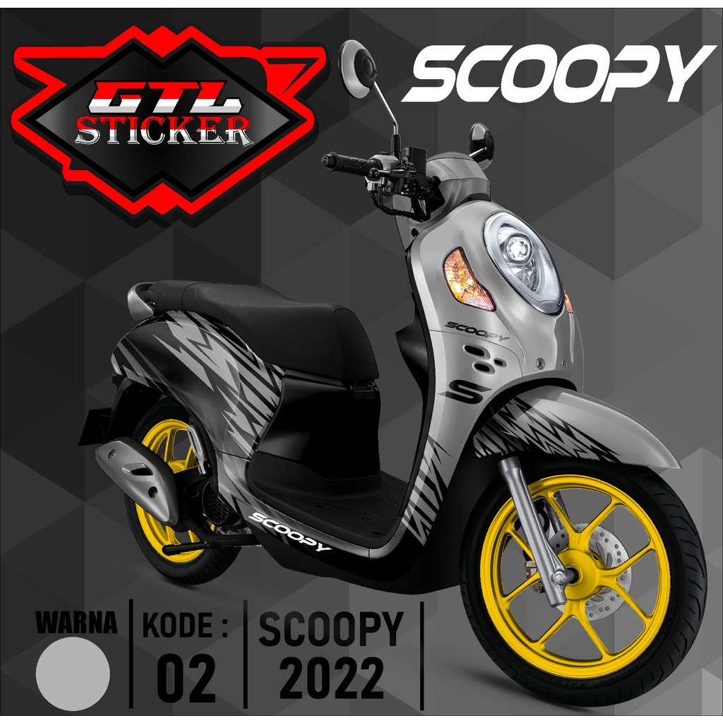 Sticker Decal Full Body Motor ScOopy New Fi 2021-2023 Dekal Setiker Striping Scoopy Fi new Variasi M