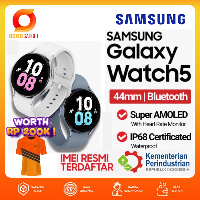Samsung Galaxy Watch 5 44mm Smartwatch Jam Pintar Bluetooth Original