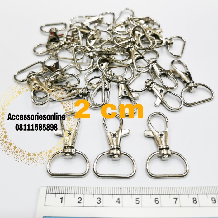 

Terlaris Cantelan Pengait Besi Gantungan Tali Id Card Uk. 2 Cm /K77 2Cm 144 Pcs