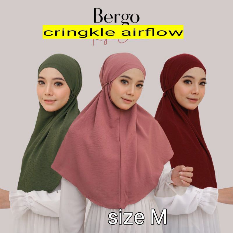 HIJAB BERGO CRINKLE AIRFLOW SIZE M
