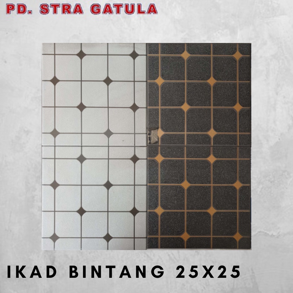 (Invoice) Keramik Ikad 25 x 25 37647 Black / Ikad Tile 25 x 25 37647 Black  - Keramik Kamar Mandi
