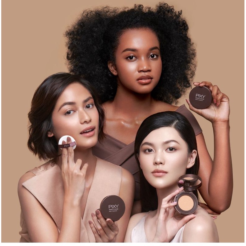 Pixy Make It Glow Dewy Cushion Techno Fixed Matte Cushion 15gr