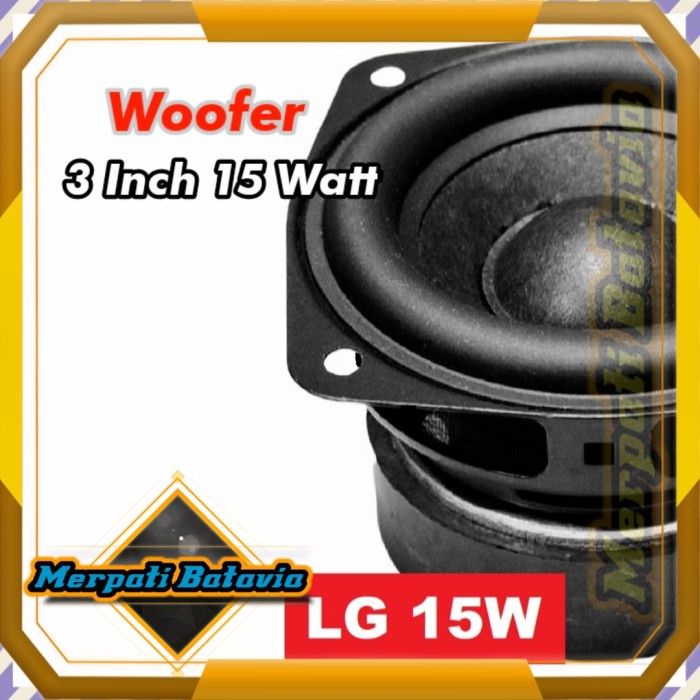 Best Seller Mini Subwoofer Speaker Lg Woofer 3 Inch 15W 4 Ohm Low Bass 15 Watt 3In