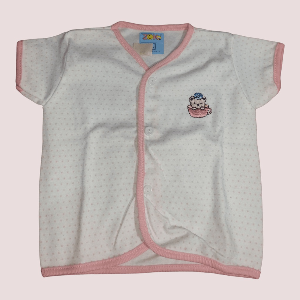 Baju Bayi Pendek Polkadot Zoko