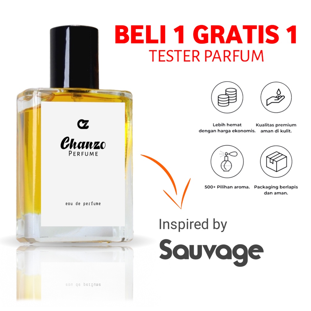 PARFUM SAUVAGE/PARFUM PRIA TAHAN LAMA/MINYAK WANGI NON ALKOHOL