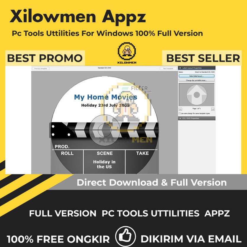 [Full Version] NCH Disketch Disc Label Pro PC Tools Software Utilities Lifetime Win OS