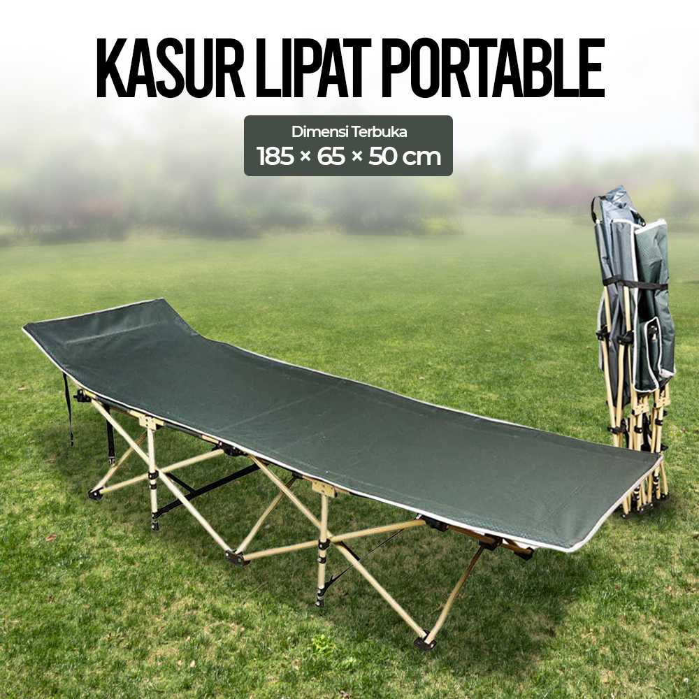 (BISA COD) FTIHSHP Zero Gravity Kasur Lipat Portable Folding Escort Bed - Z-71