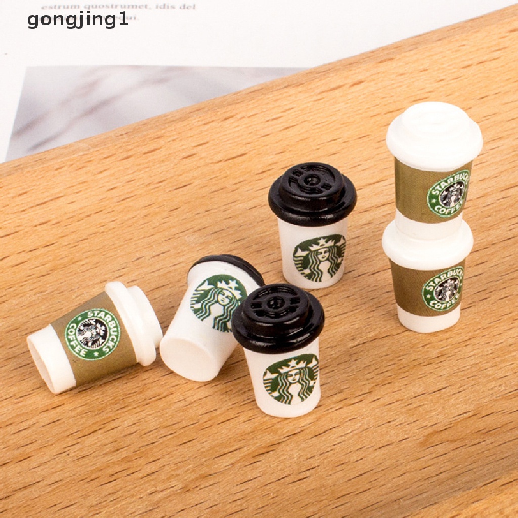 GGG 10Pcs Mini Coffee Cup 1: 12 Dolls House Miniature Funiture Kitchen Room ID