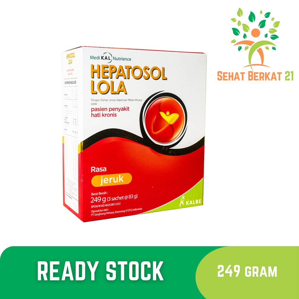 

Hepatosol Lola 249 gram Rasa Jeruk