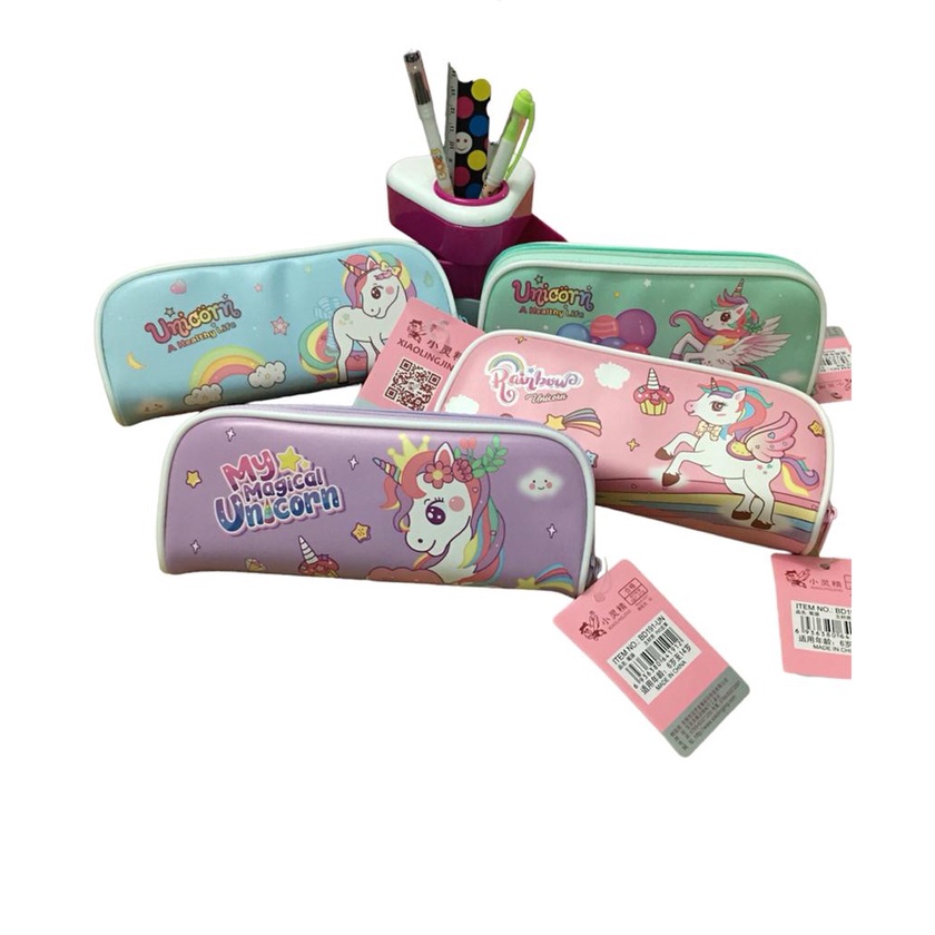 

pencil case/tempat pensil sleting unicorn BD-191-UN