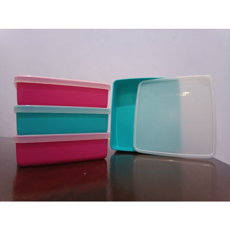 Bekal Tanpa Sekat ( Large Square Away) 660 ml Original Tupperware