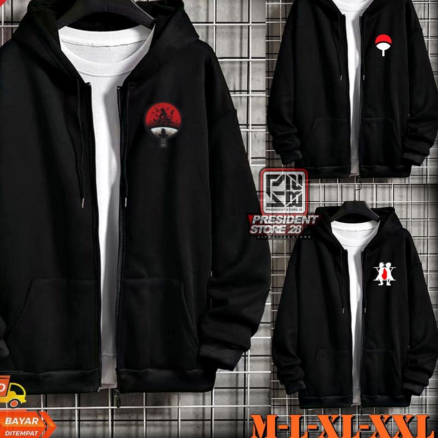 ❉ SWEATER SASUKE Uchiha / ZIPPER LOGO UCHIHA / JAKET UCHIHA / SWEATER LOGO UCHIHA SLETING / ZIPPER P
