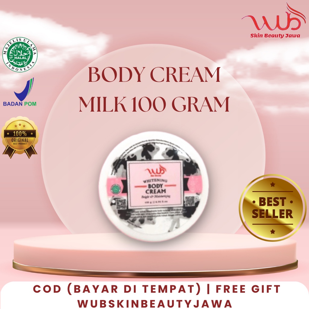WUB Skin Beauty Body Cream Milk 100 Gram