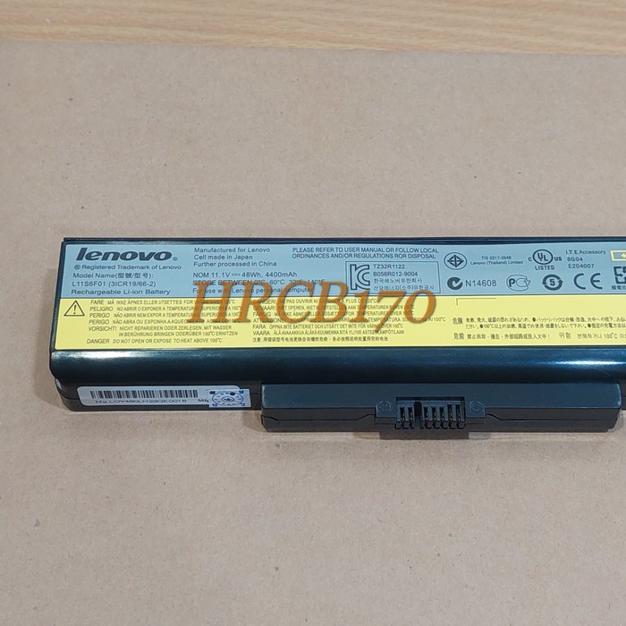 Baterai Lenovo G480 G405 G485 G500 G505 G510 G580 G585 G700 G710 New -HRCB