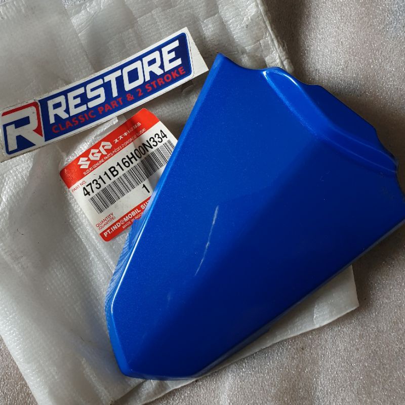 PAD BODY COVER TAIL SAMBUNGAN BODI BELAKANG SHOGUN 125 NEW FL BIRU ORIGINAL SGP