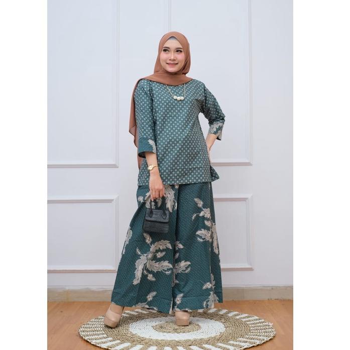 SALE TERBATAS SETELAN SET KULOT / TUNIK BATIK WANITA KEKINIAN