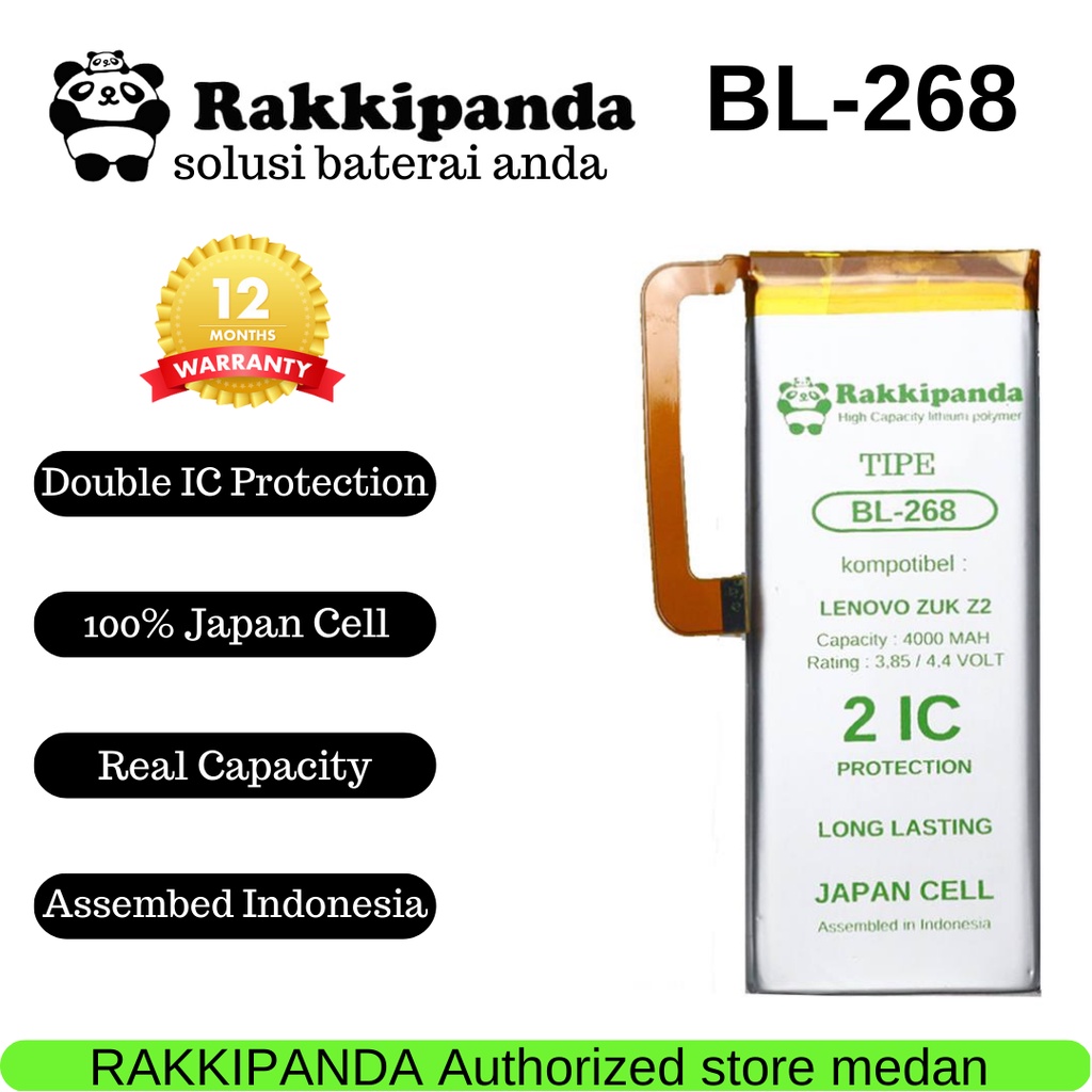 BATERAI RAKKIPANDA BL268 FOR LENOVO ZUK Z2