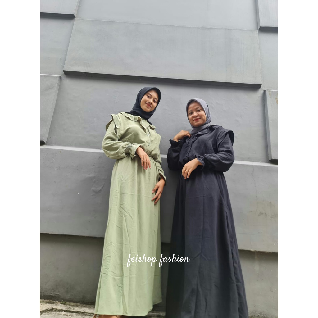 VISTA DRESS MAXY CRINGKEL // DRESS WANITA MUSLIMAH