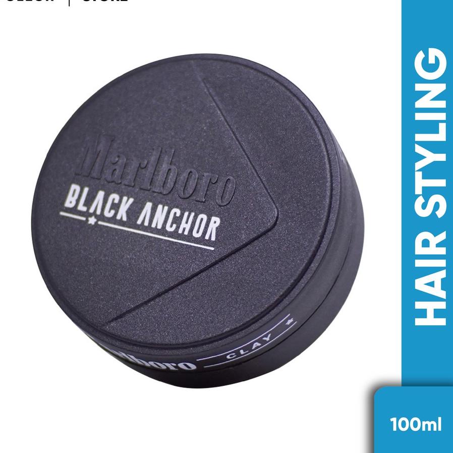 ✶ Pomade Marlboro Black Anchor Clay - 100 gram ☑