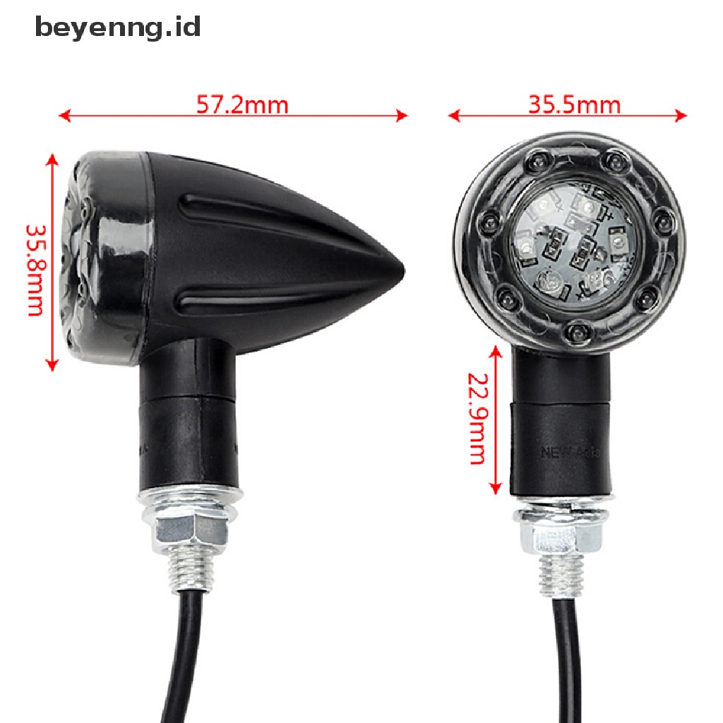 Beyen Lampu Bohlam Indikator LED Amber+red Sein Blinker Light ID