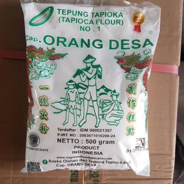 

S89 Tepung Tapioka Sagu Tani Cap Orang Desa / Tepung Kanji BUMI KENCANA 500gr BIG SALE ウ