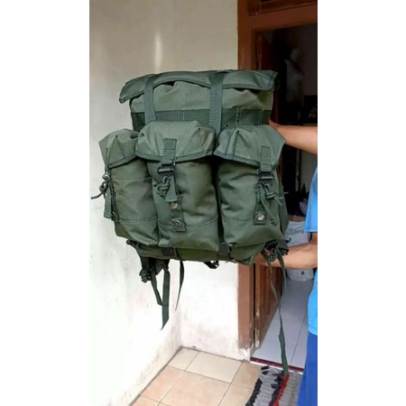 Tas ransel korea Hijau TNI/tas RPB standar TNI polri/ransel ijo army 02 pendidikan besar