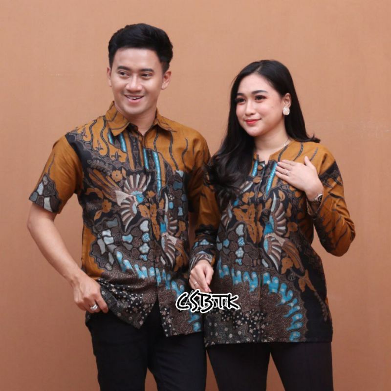 ATASAN BATIK COUPLE MANUK TARUNG KUNYIT