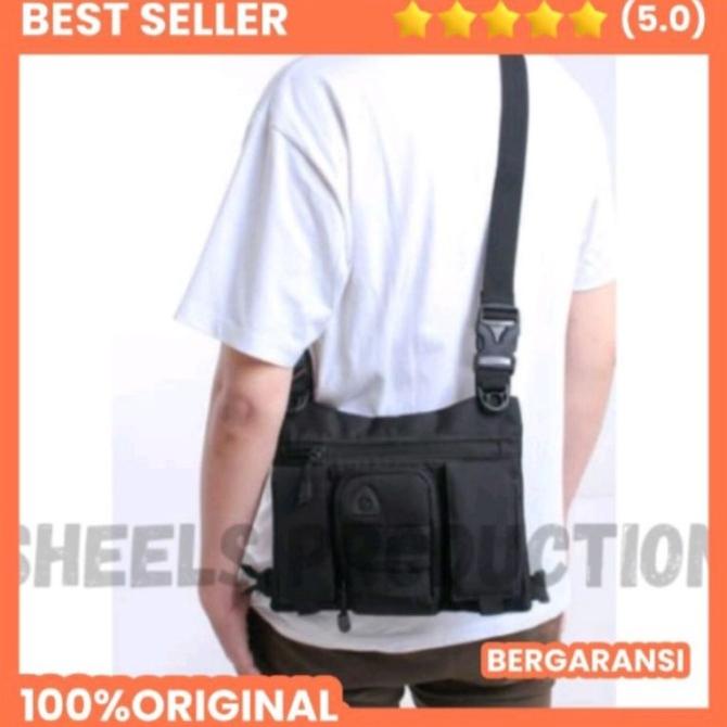 Tas Dada Pria Wanita Chest Vest Bag Premium Tactical Polri Army Tni Hi