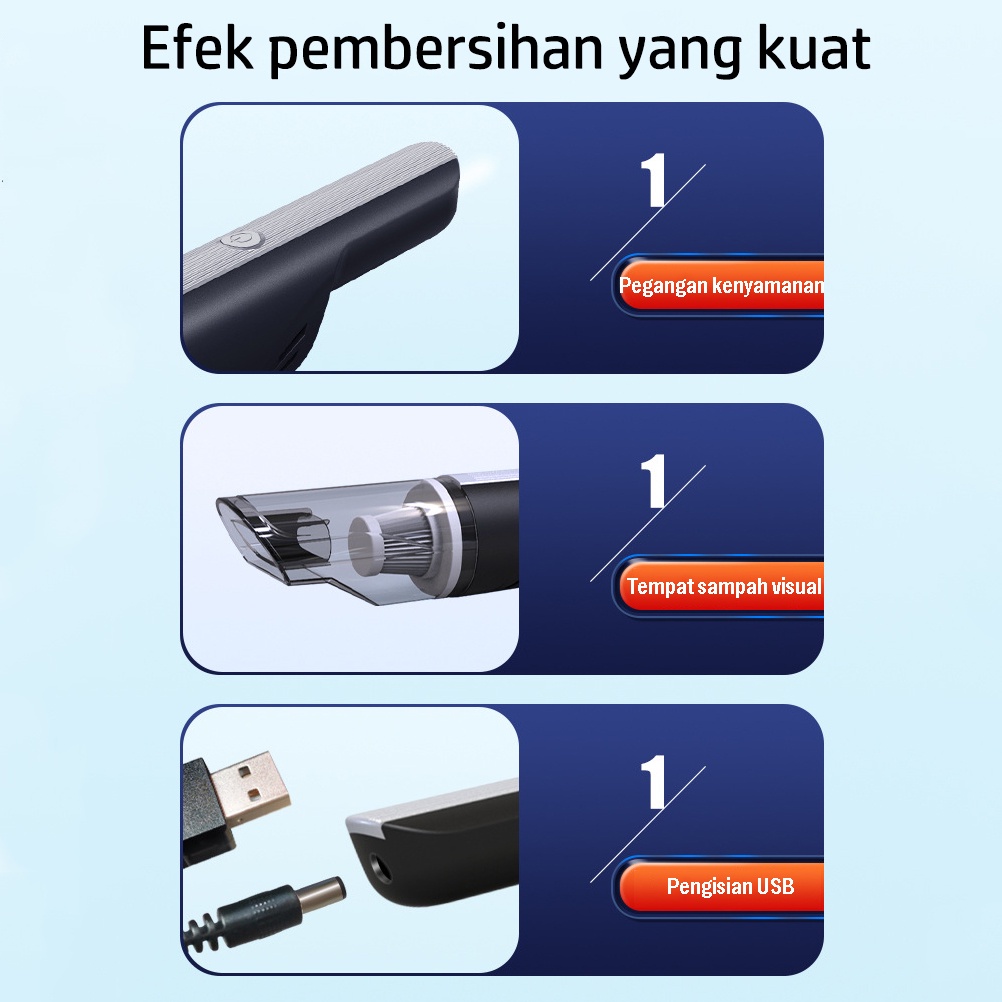 Portable Mobil Vakum Cleaner/Penyedot Debu Rumah/Vacum Cleaner Mini /Vakum Cleaner Kasur Without Cable