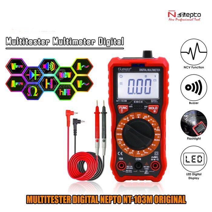 Multitester Digital Nepto NT-103m Avometer NT 103M Multimeter