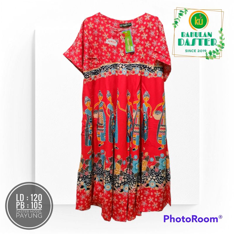 Daster Kencana Ungu Klok Bobok Model Payung Jumbo - XL