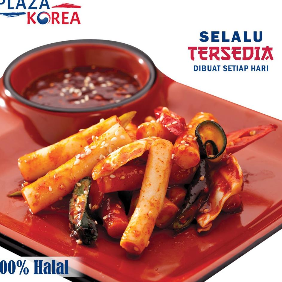 

✹ PLAZA KOREA TTEOKBOKKI 400 GR + SAUCE FRESH - TTEOK TOPOKKI TOKPOKI KOREAN FOOD RICE CAKE KUE BERAS KOREA ♔