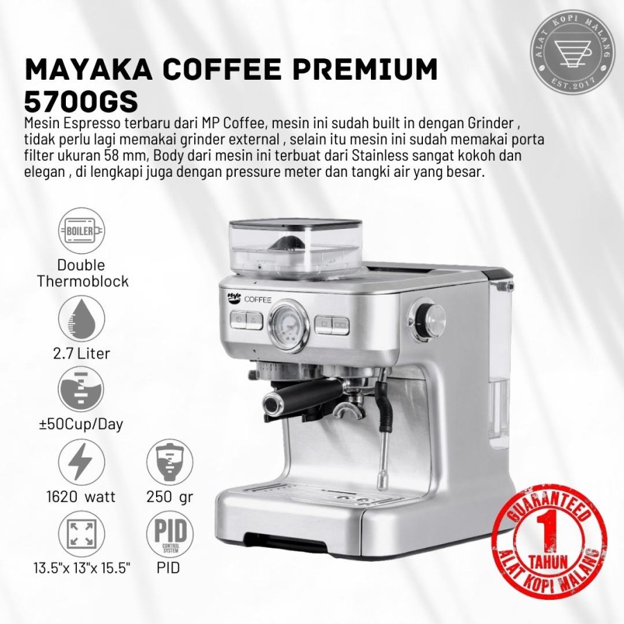 MESIN KOPI Mesin Espresso Mayaka Premium 5700 GS